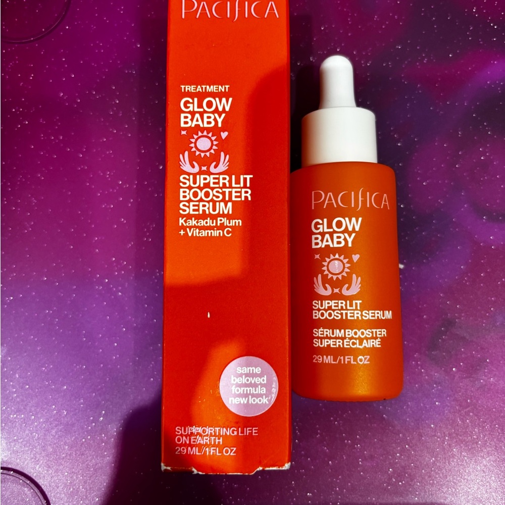 Pacifica Glow Baby Superlit Booster Serum – Orange and White Packaging